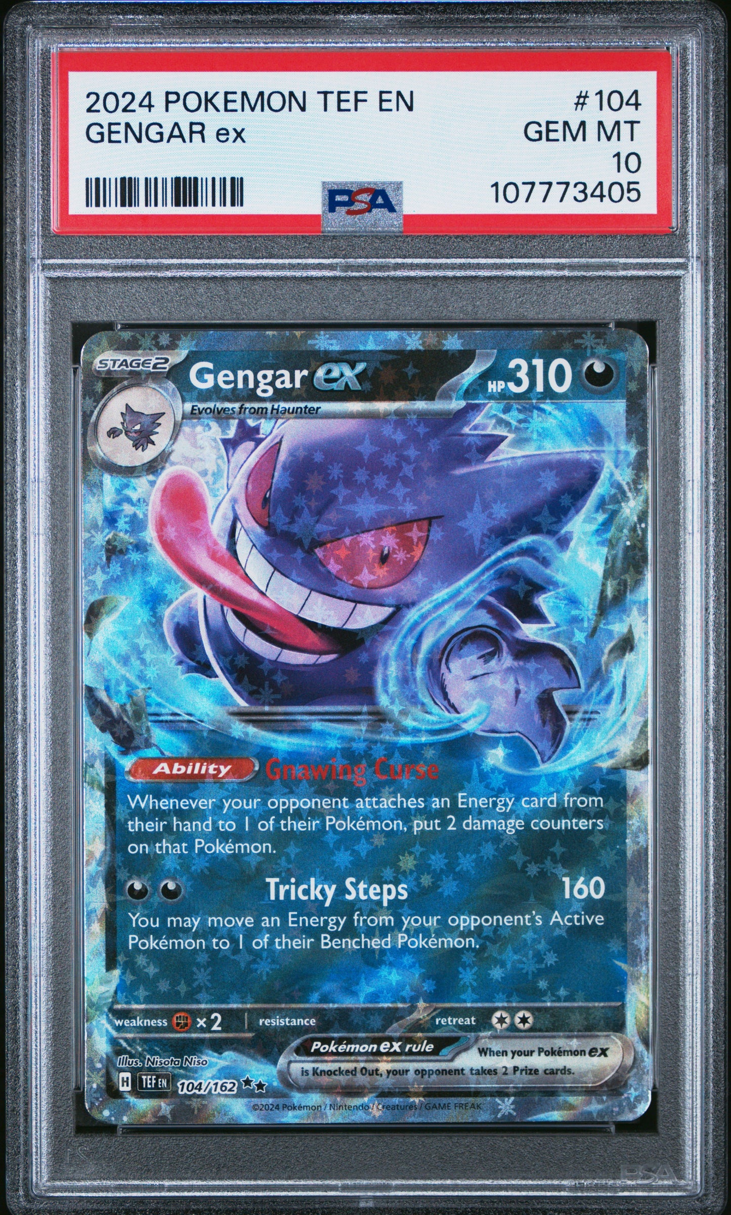 PSA 10 - Gengar ex #104