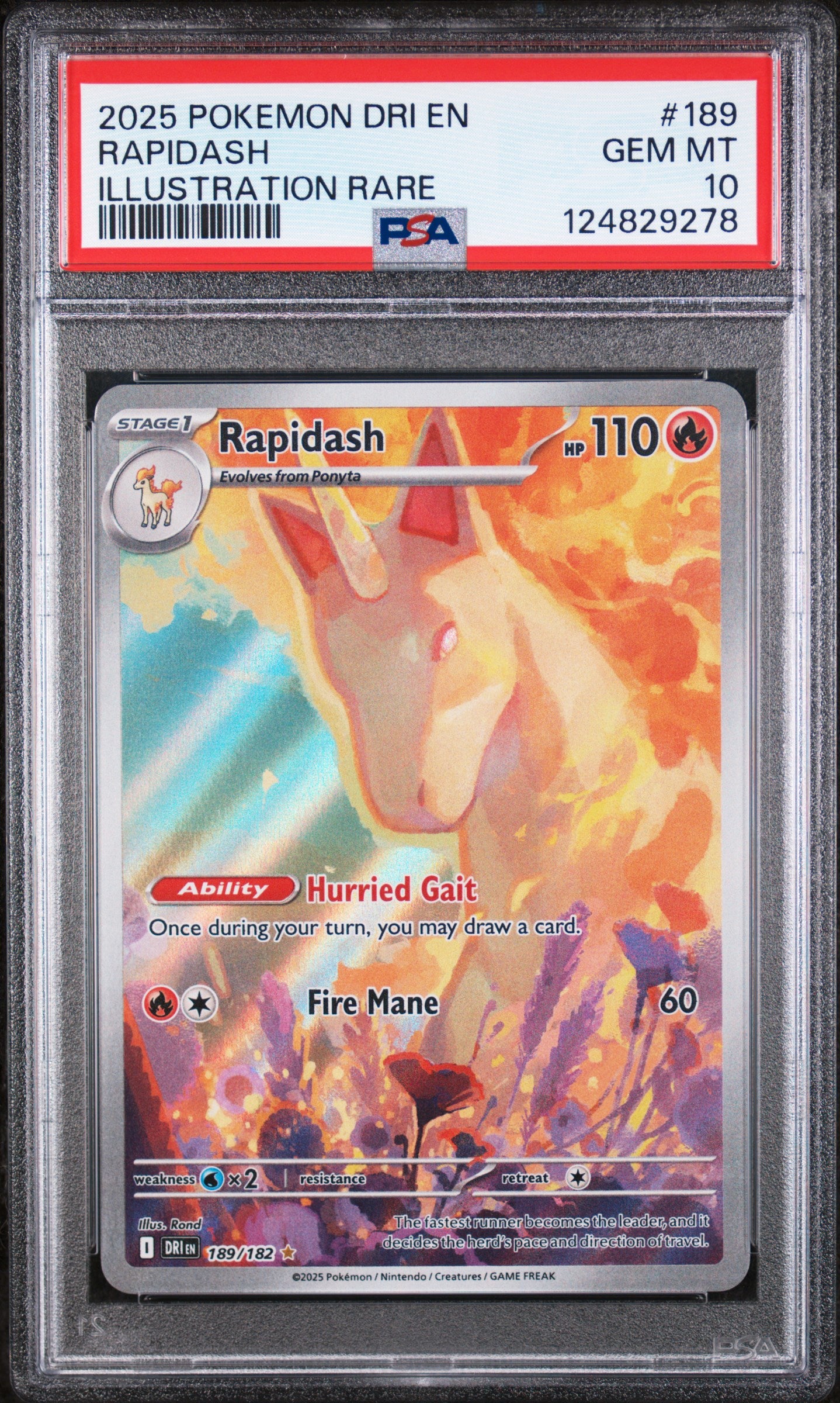 PSA 10 - Rapidash 189