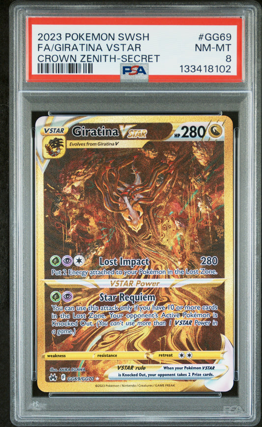 PSA 8 - Giratina Vstar #GG69