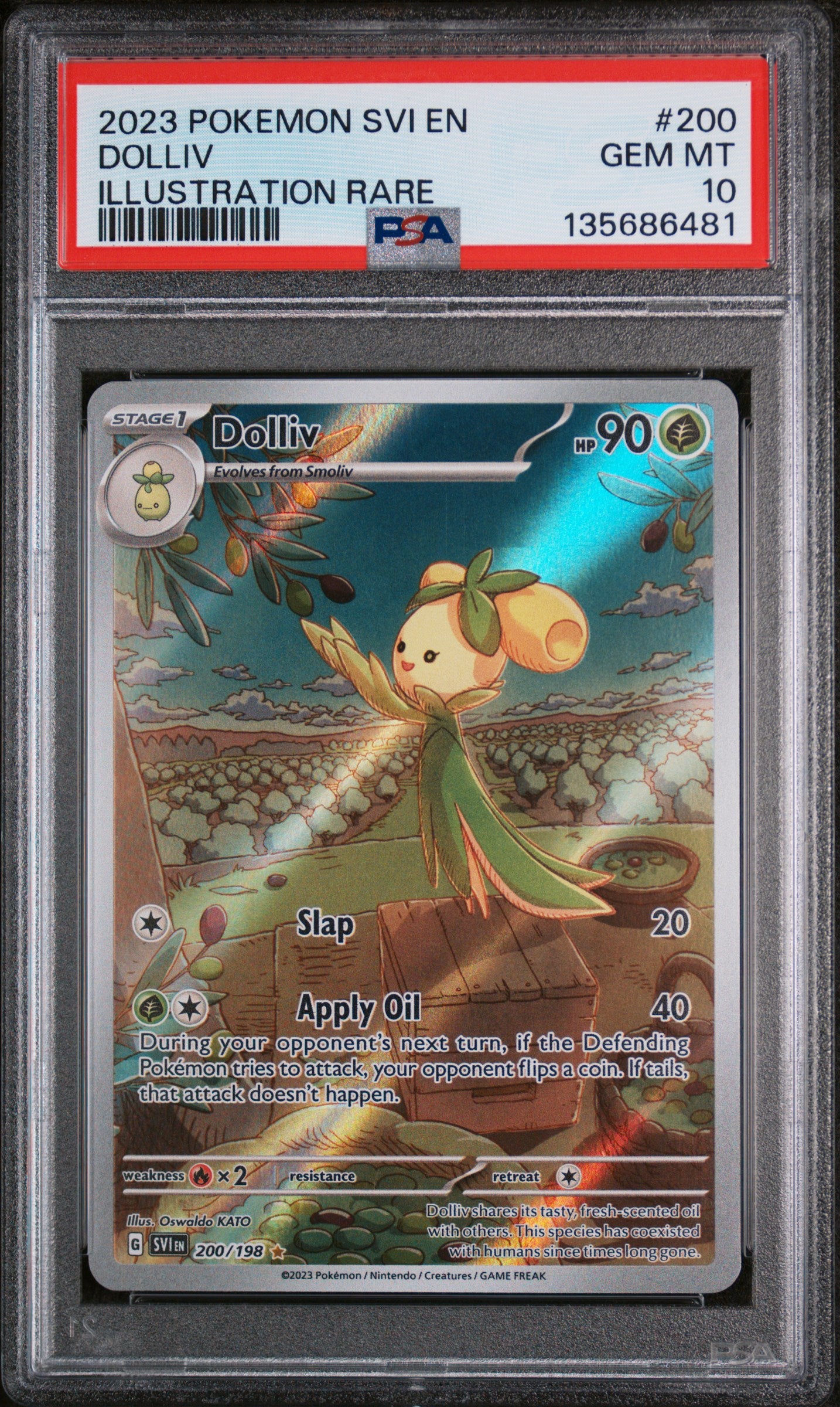 PSA 10 - Dolliv Illustrator Rare - 200/198