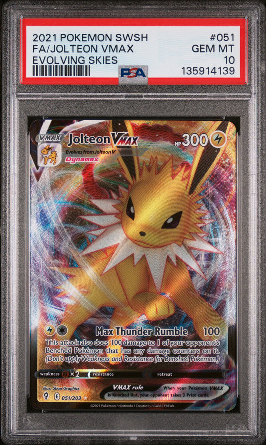 PSA 10 - Jolteon Vmax #051