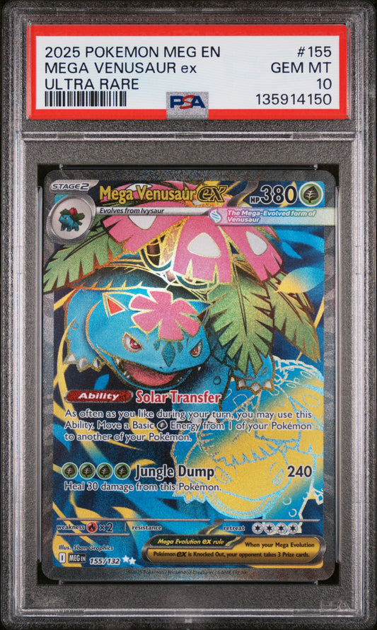 PSA 10 - Mega Venusaur ex #155