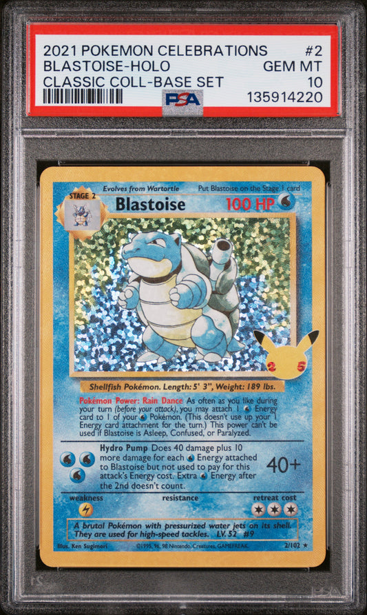 PSA 10 - Blastoise Classic Collection #2