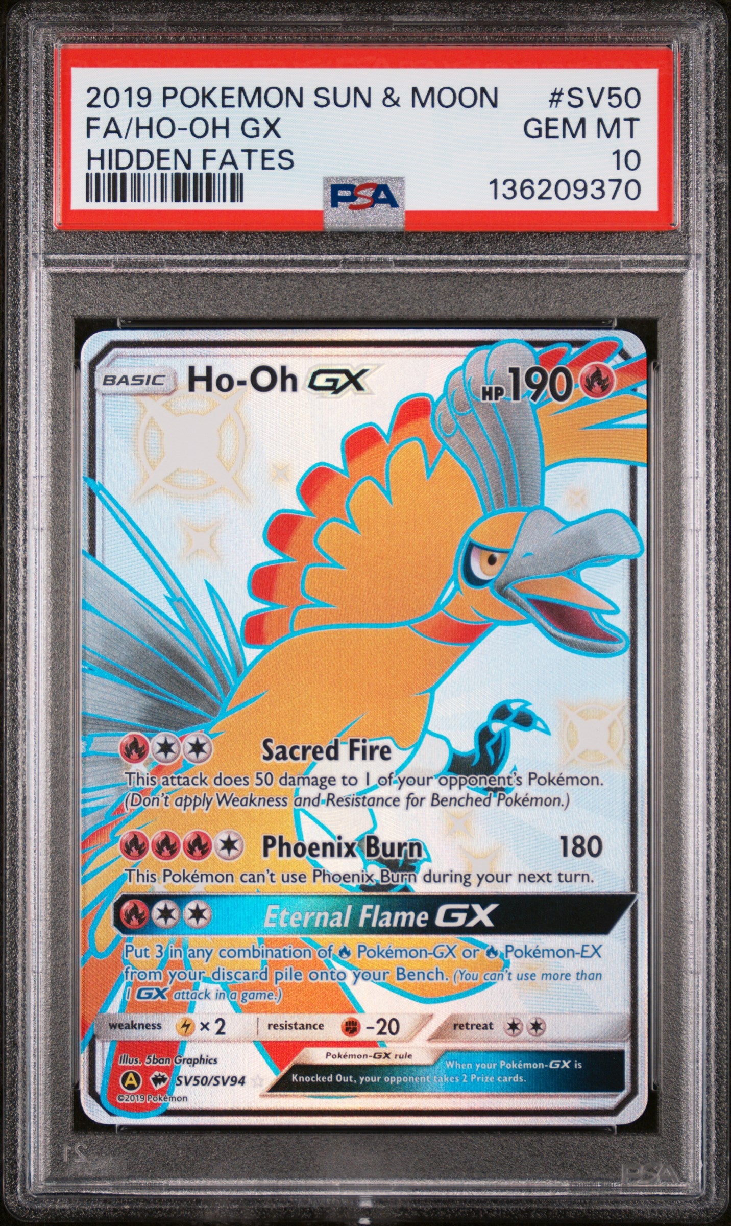 PSA 10 - FA/HO-OH GX #SV50