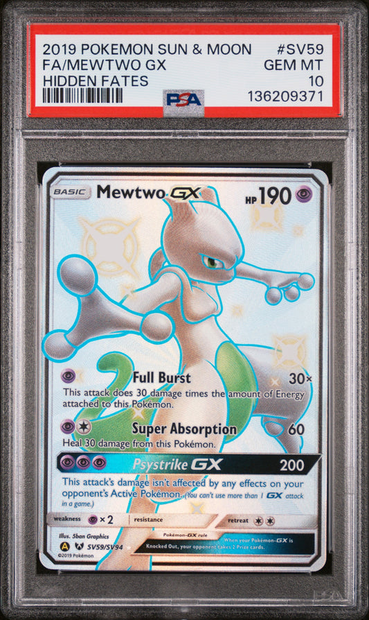 PSA 10 - FA/MEWTWO GX #SV59