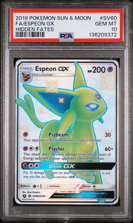 PSA 10 - FA/ESPEON GX #SV60