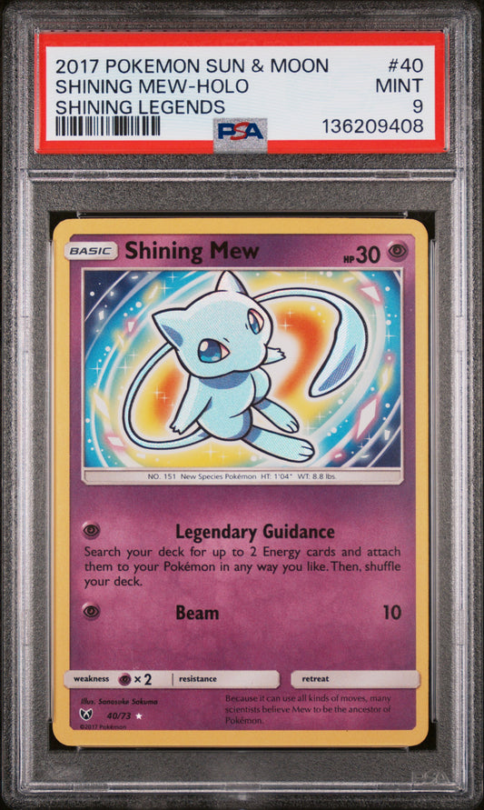 PSA 9 -  SHINING MEW #040
