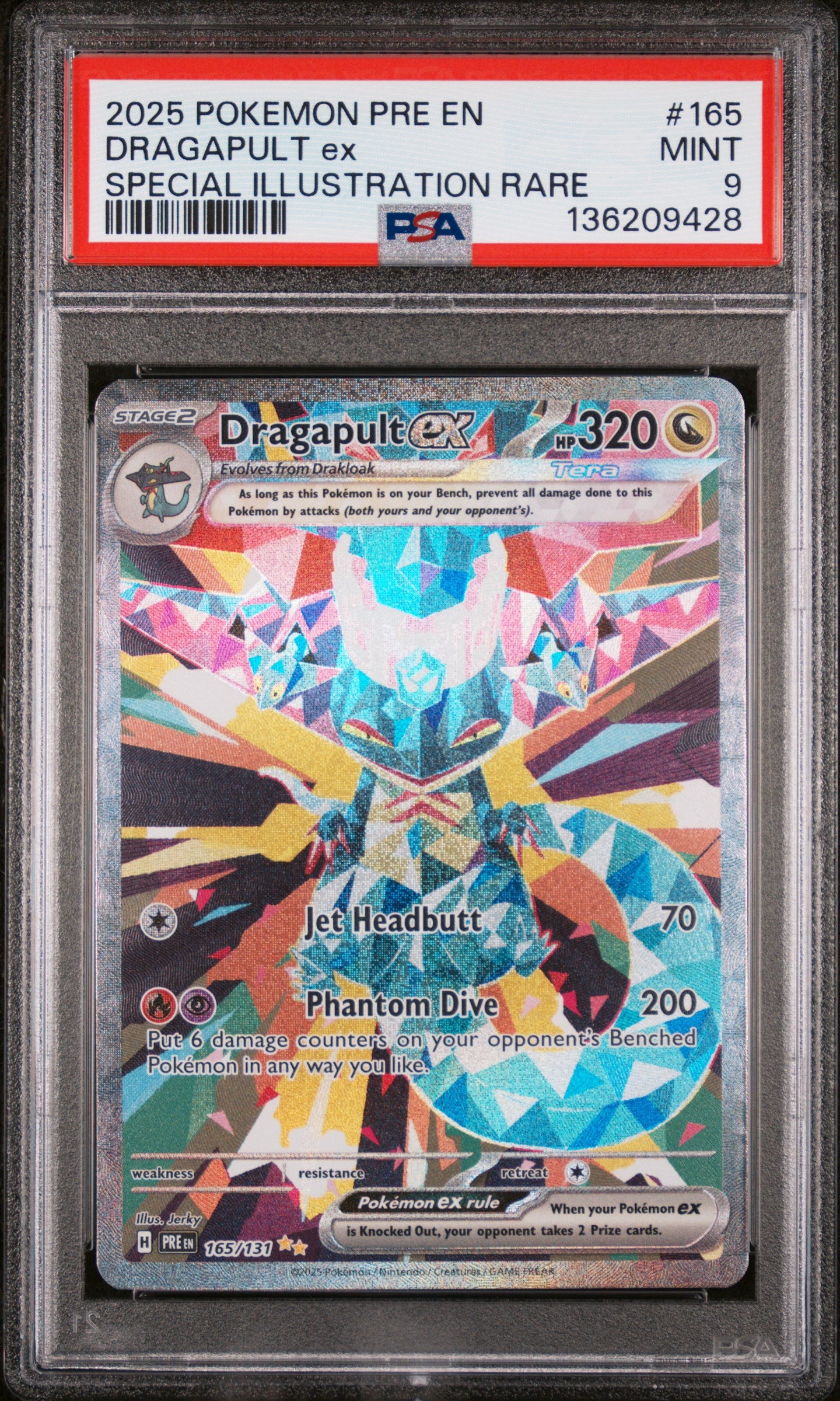 PSA 9 - DRAGAPULT ex SPECIAL ILLUSTRATION RARE #165