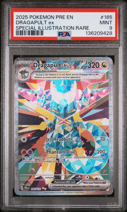 PSA 9 - DRAGAPULT ex SPECIAL ILLUSTRATION RARE #165