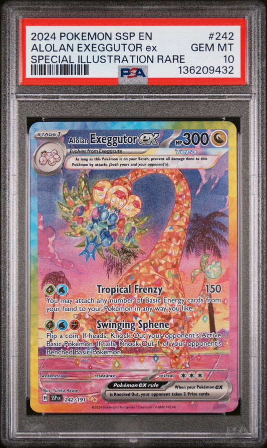 PSA 10 - Alolan Exeggutor ex #242