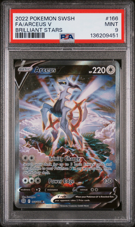 PSA 9 - Arceus V #166