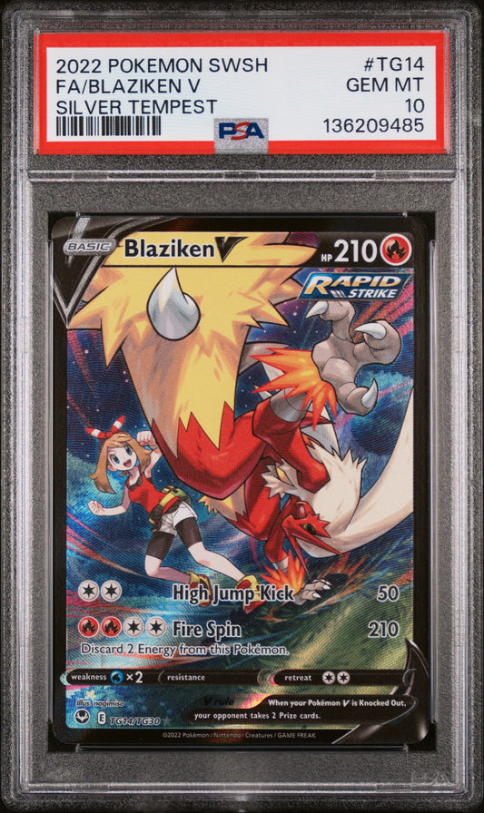 PSA 10 - Blaziken V #TG14