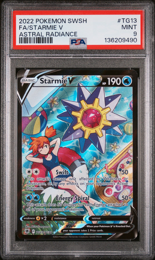 PSA 9 -  FA/STARMIE V #TG13