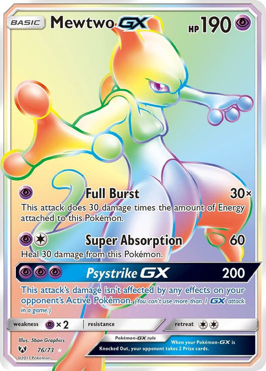 PKMN Singles  - Mewtwo GX (Secret)