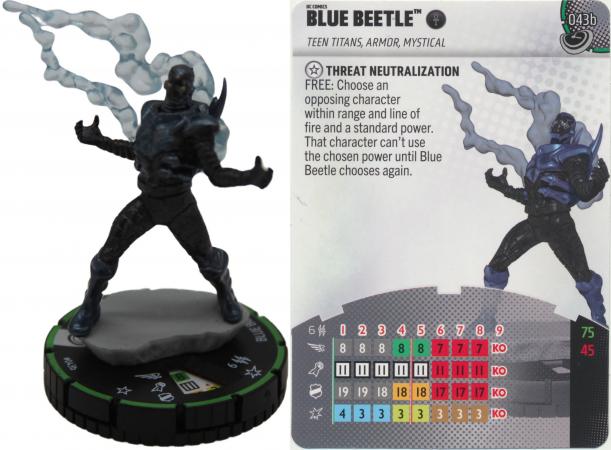 HC Singles - Blue Beetle 043b Parallel Rare Masters of Time Herocliix