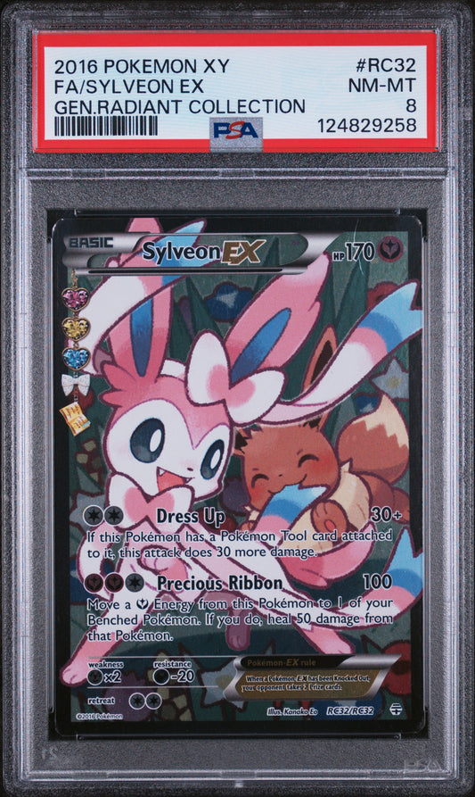 PSA 8 - Sylveon EX RC32