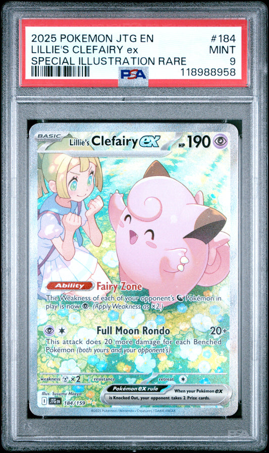 PSA 9 - Lillie's Clefairy ex #184