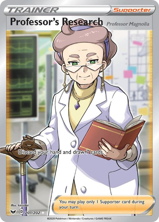 PKMN Singles  - Professor's Research (Full Art) 201/202