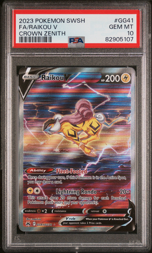 PSA 10 - Raikou V GG41/GG70