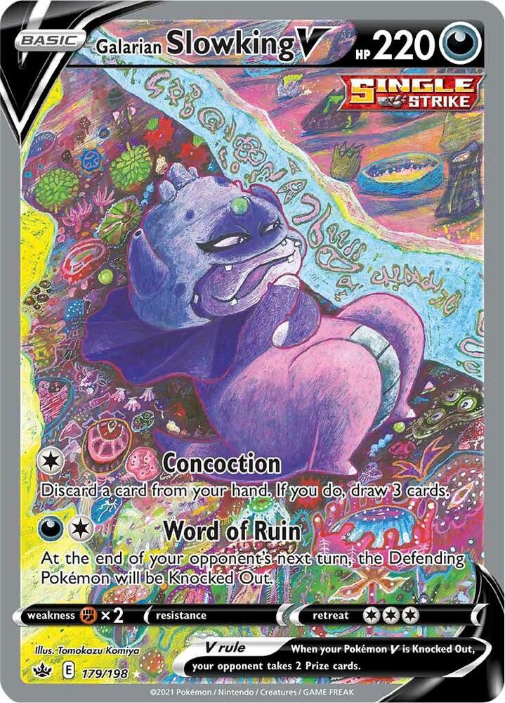 PKMN Singles - Galarian Slowking V (Alternate Full Art)