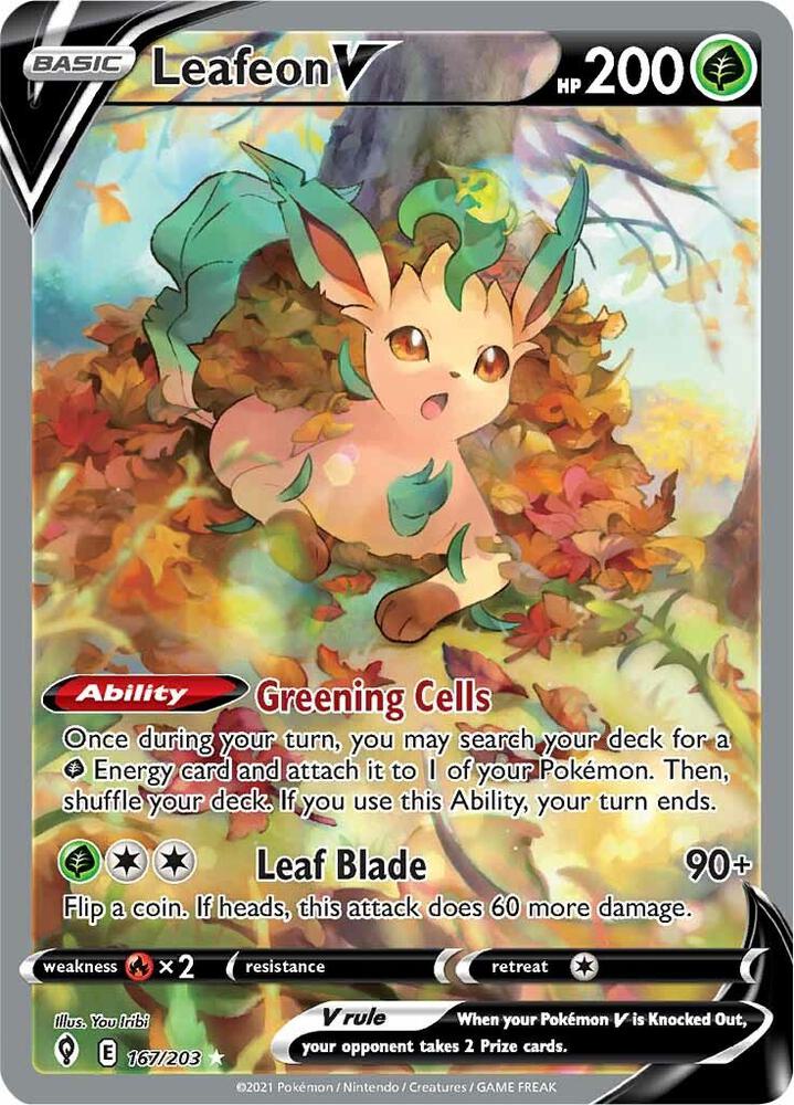 PKMN Singles - Leafeon V (Alternate Full Art)