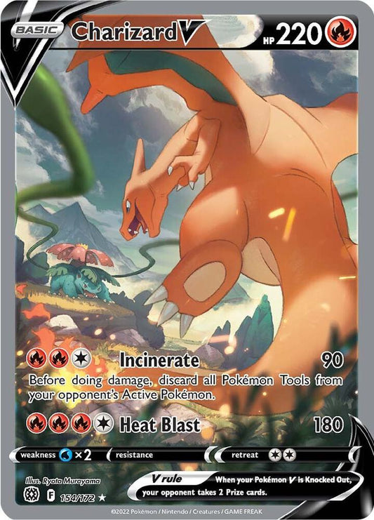 PKMN Singles  - Charizard V Alt Art 154/172
