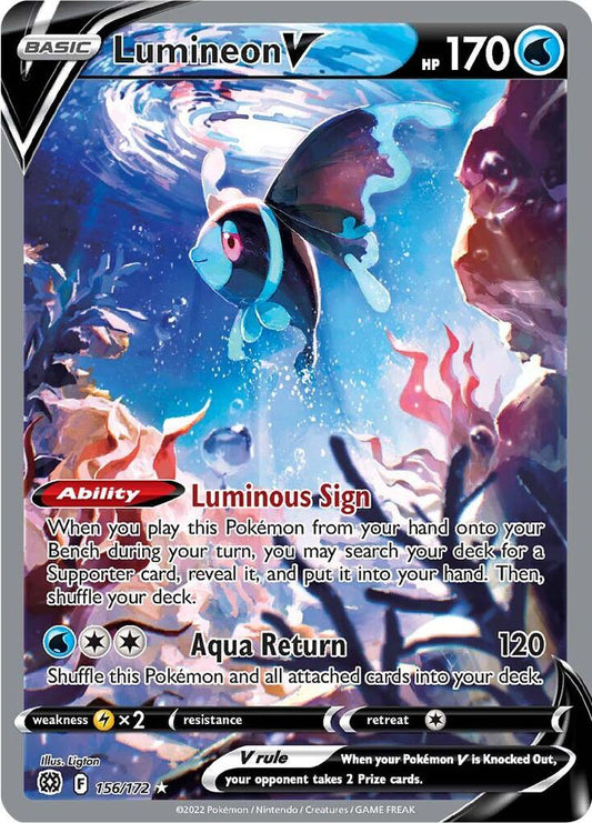 PKMN Singles - Lumineon V 156/172 (Alternate Full Art)