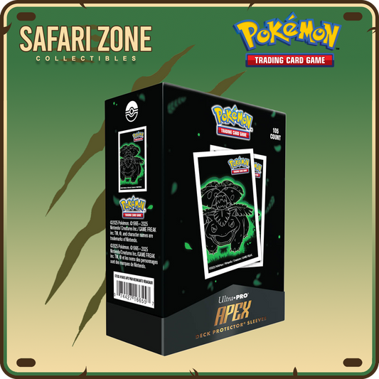 Ultra Pro:  Apex Sleeves:  - Neon Kanto Venusaur