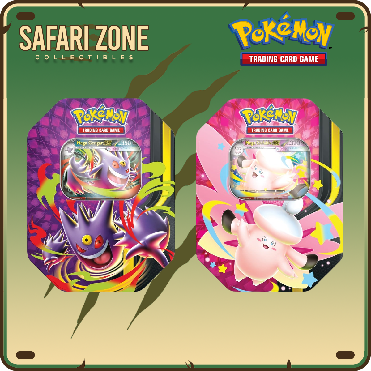 Pokemon TCG: Mega Moonlit Tin Set (one of each)