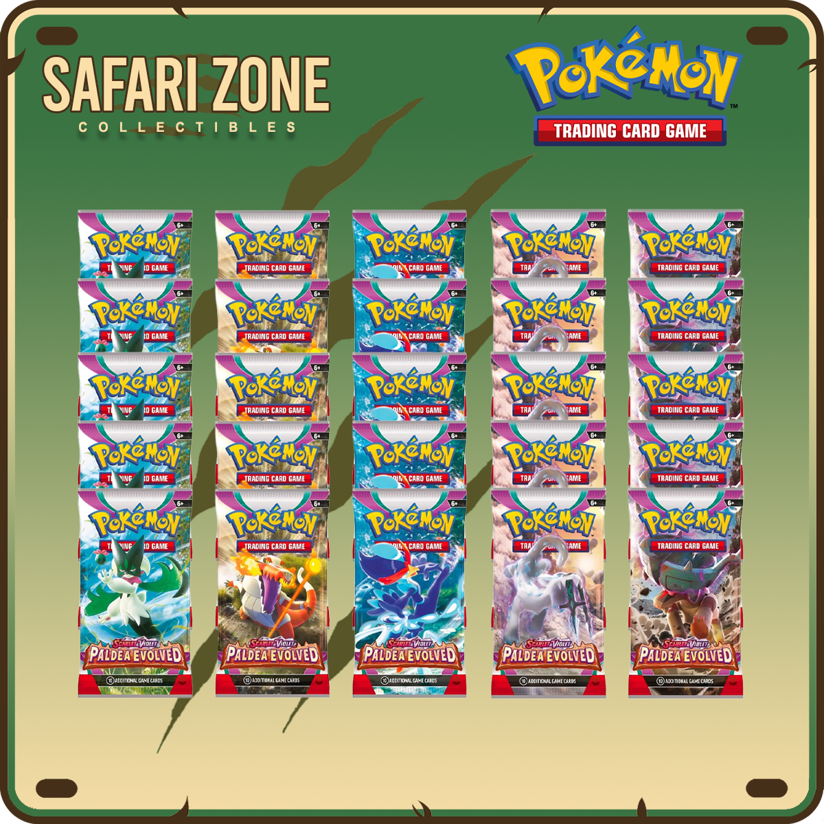 Pokemon TCG: SV02 Paldea Evolved 25ct Loose Pack Lot