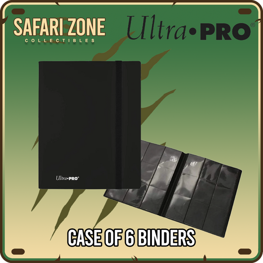 Ultra Pro: 9-Pocket Jet Black Binder (Case of 6 Binders)