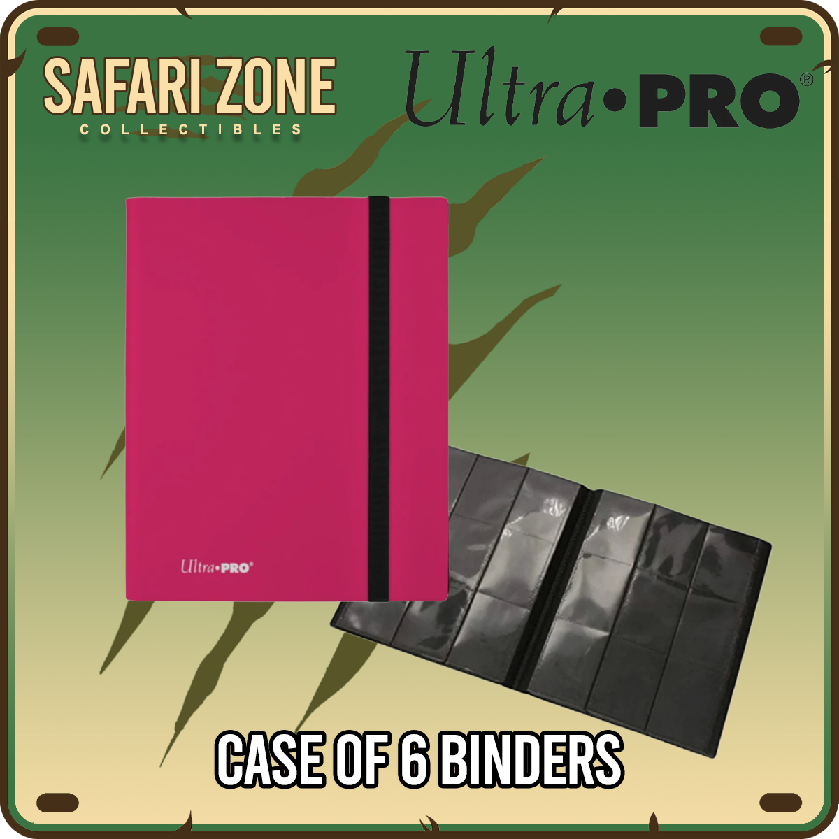 Ultra Pro: 9-Pocket Hot Pink Binder (Case of 6 Binders)