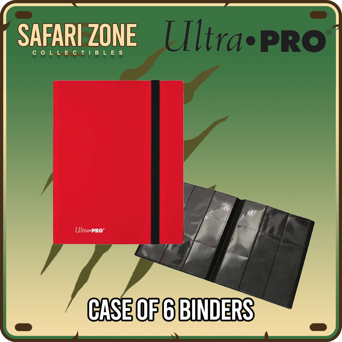 Ultra Pro: 9-Pocket Apple Red Binder (Case of 6 Binders)