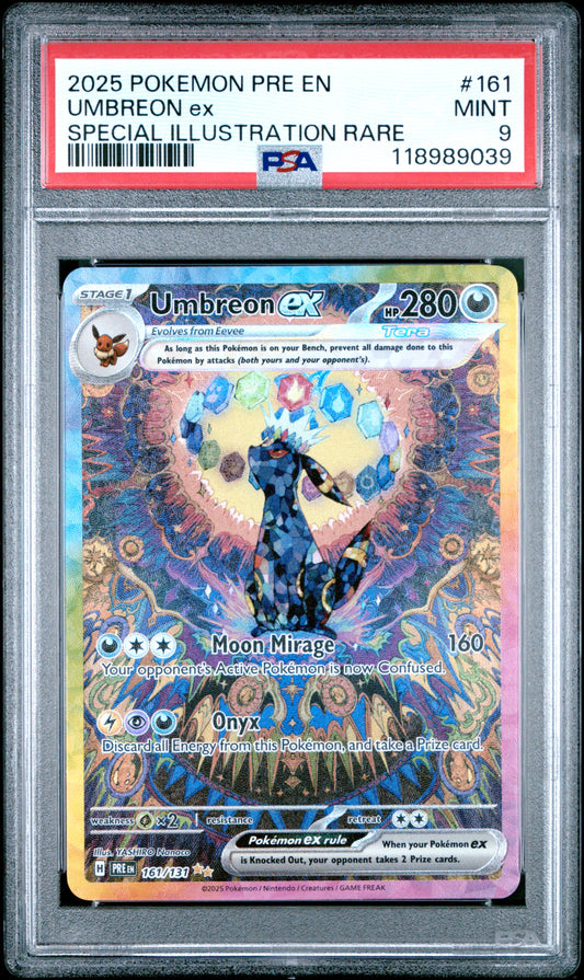 PSA 9 - Umbreon ex SIR - 161/131