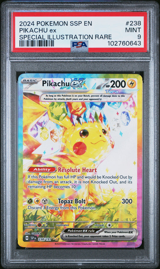 PSA 9 - Pikachu ex #238