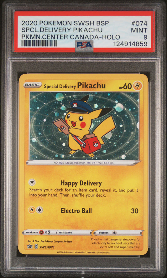 PSA 9 - Special Delivery Pikachu #074