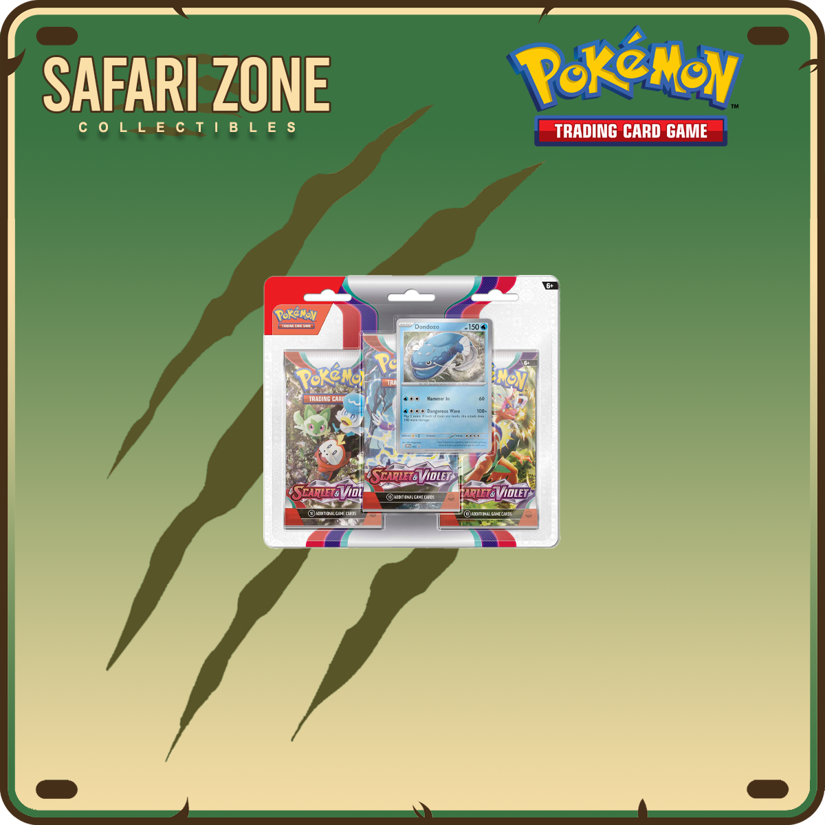 Pokemon: SV01 Scarlet & Violet 3 Pack Blister [Dondozo]