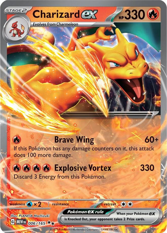 PKMN Singles  - Charizard ex - 006/165