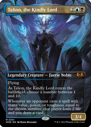 Singles : MTG Talion, the Kindly Lord (Borderless) - (WOE)