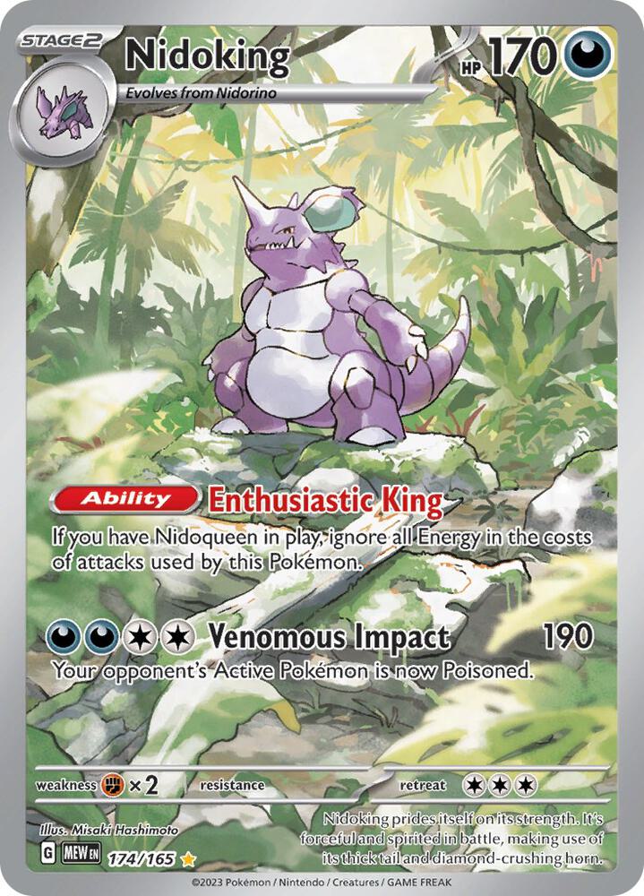 PKMN Singles  - Nidoking - 174/165