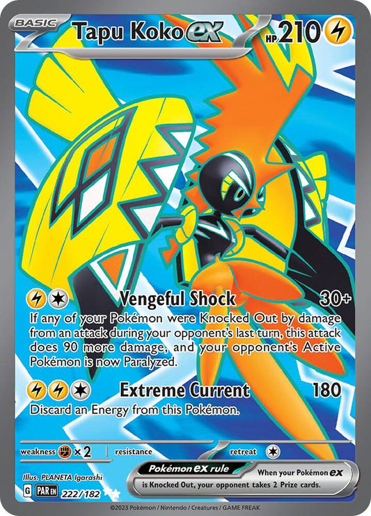 PKMN Singles  - Tapu Koko ex - 222/182