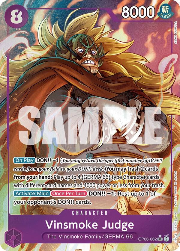 OP Singles - Vinsmoke Judge (Alternate Art) - Wings of the Captain