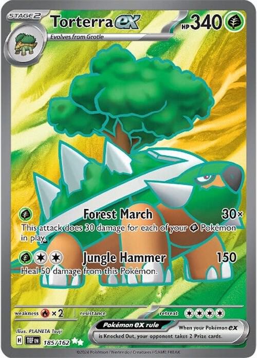 PKMN Singles   - Torterra ex - 185/162