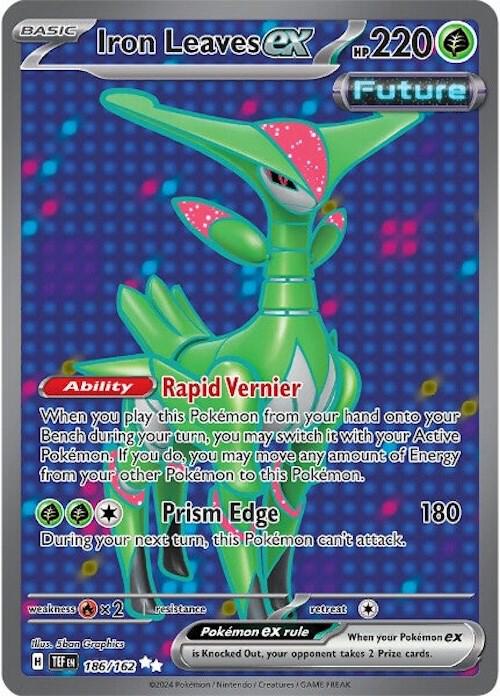 PKMN Singles   - Iron Leaves ex - 186/162