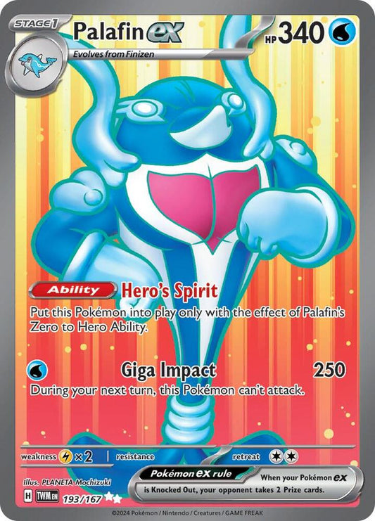 PKMN Singles   - Palafin ex - 193/167