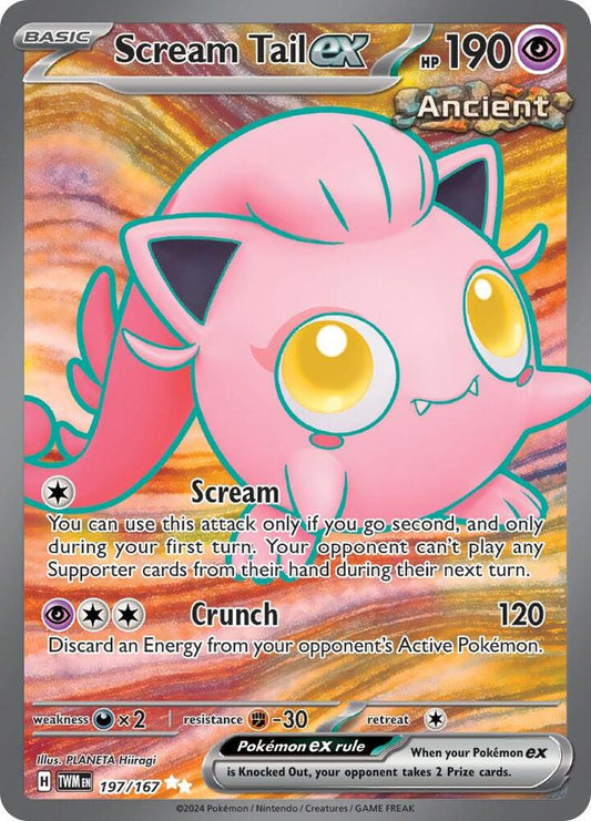 PKMN Singles  - Scream Tail ex - 197/167