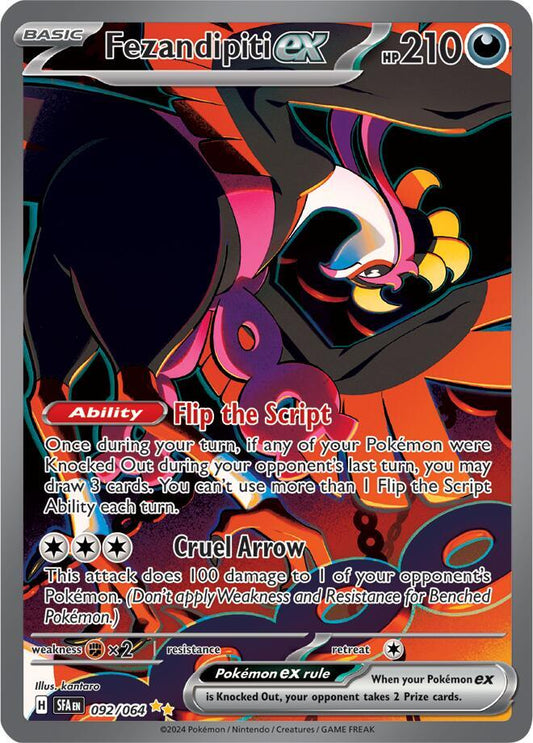 PKMN Singles  - Fezandipiti ex - 092/064
