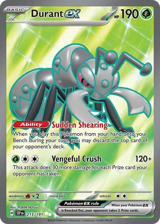 PKMN Singles   - Durant ex - 215/191