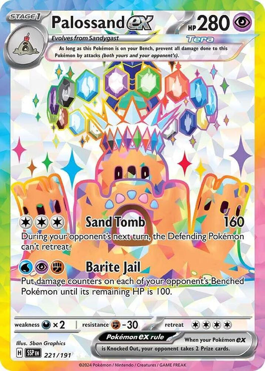 PKMN Singles - Palossand ex - 221/191