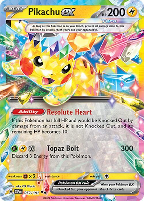 PKMN Singles  - Pikachu ex - 057/191